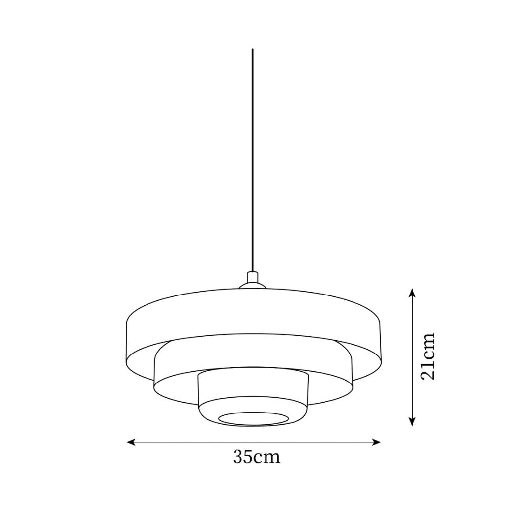 Modern Tiered Pendant Light – Multi-Layered Ceiling Lamp