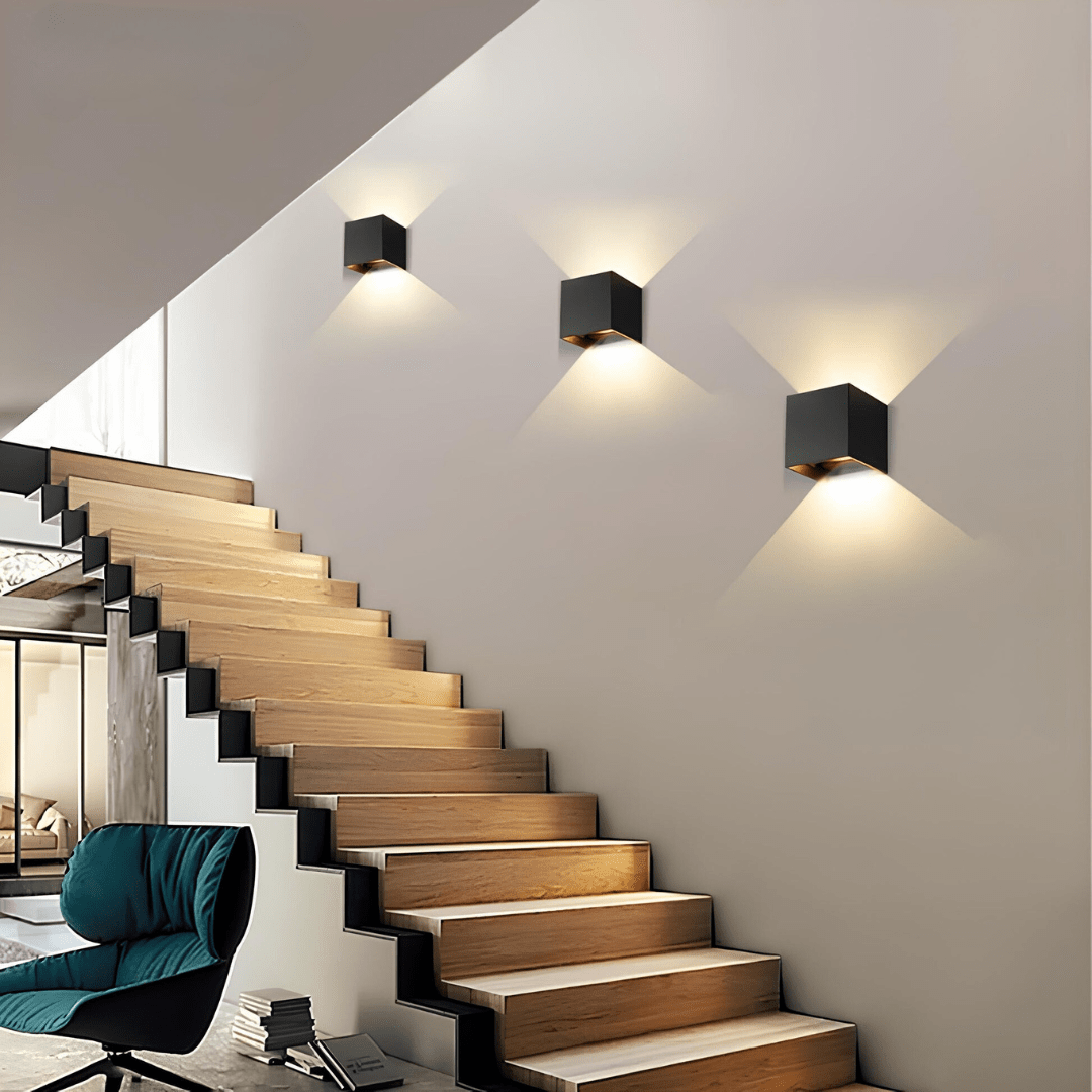 Wireless Verical Box Wall Lamp