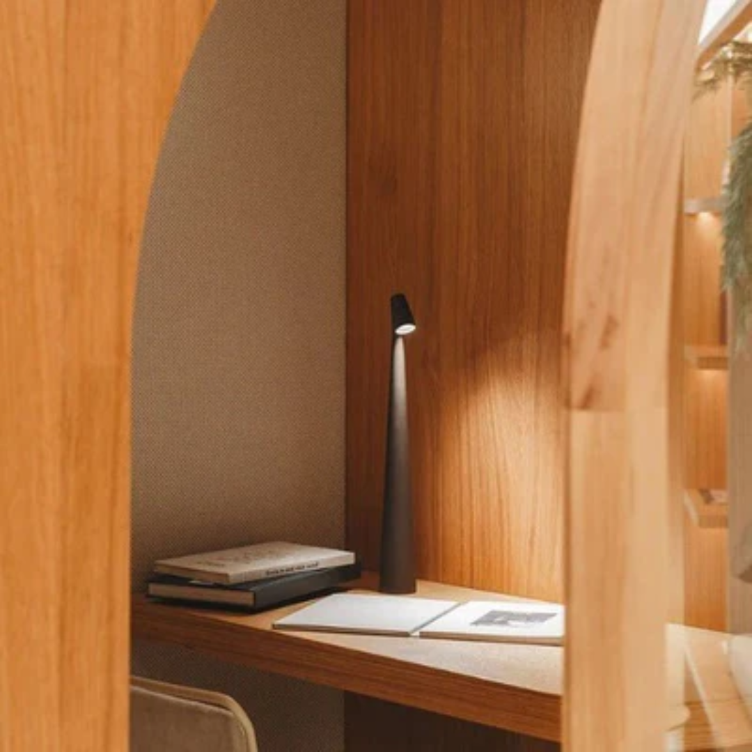 Cordless LED Table Lamp – Rechargeable Battery Powered Desk Light