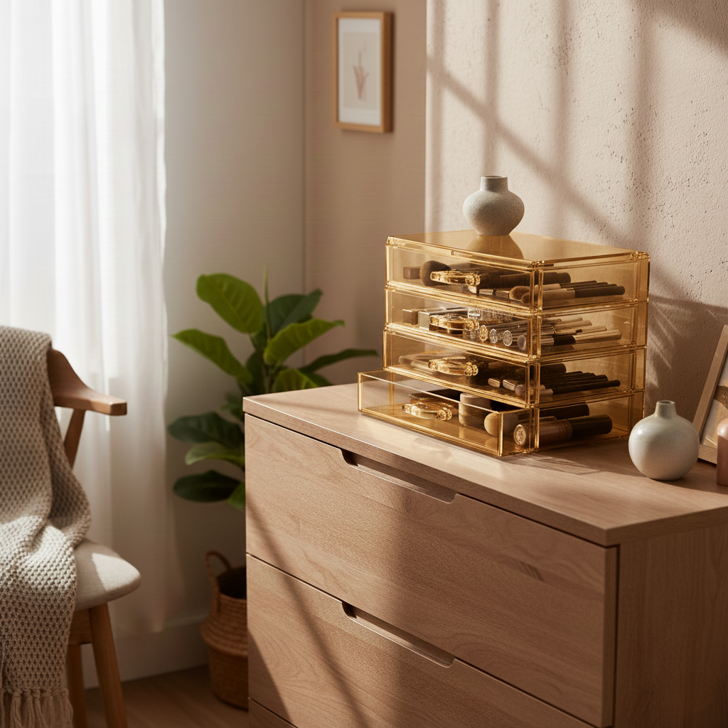 Modular Acrylic Cosmetic Drawers