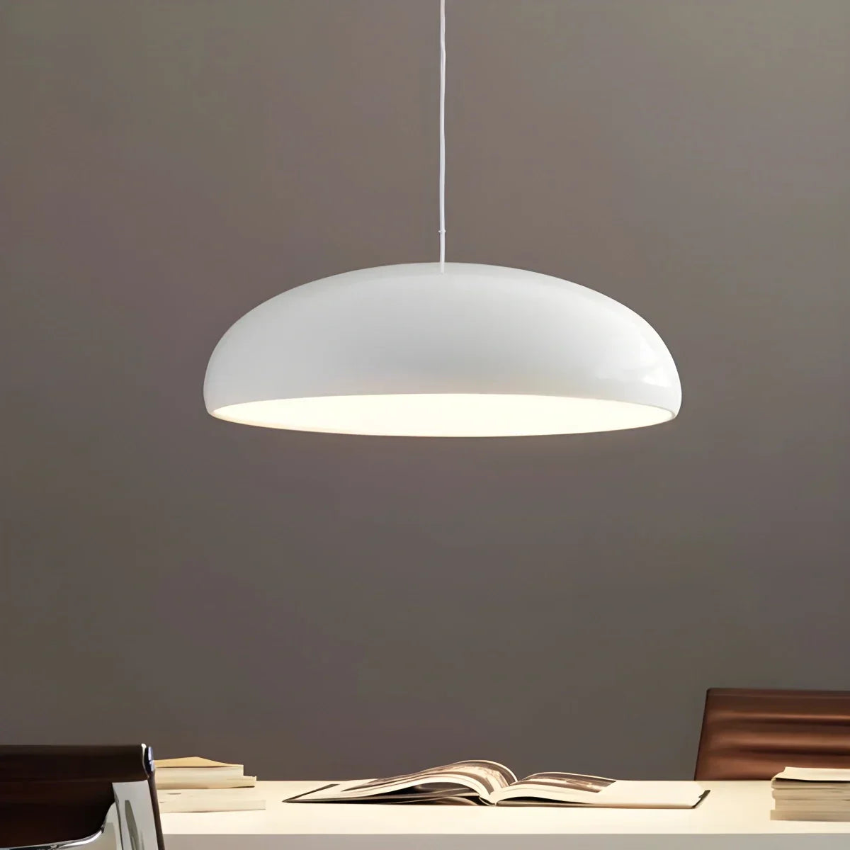 Minimalist Sleek Pendant Lamp - Contemporary Round Ceiling Light