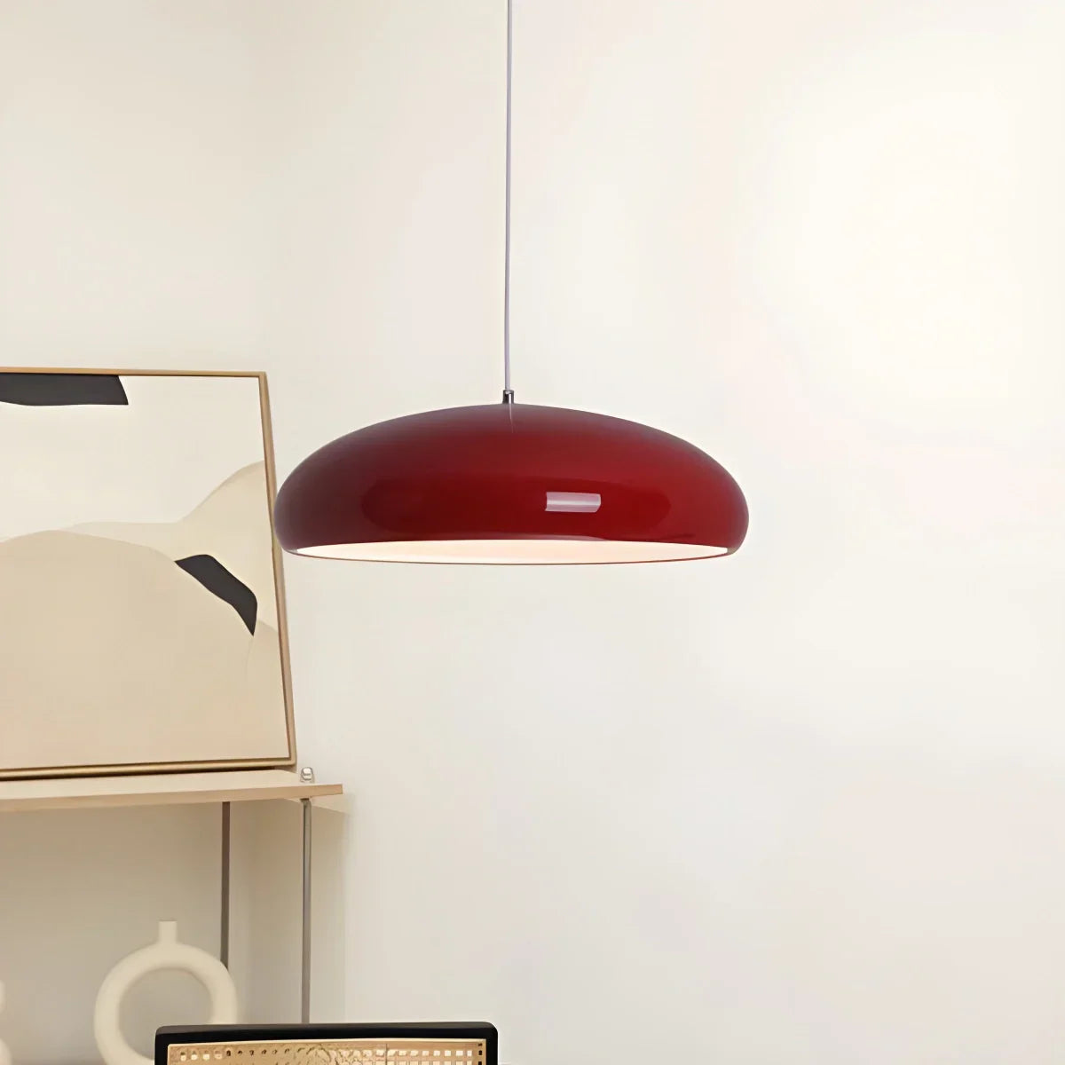 Minimalist Sleek Pendant Lamp - Contemporary Round Ceiling Light