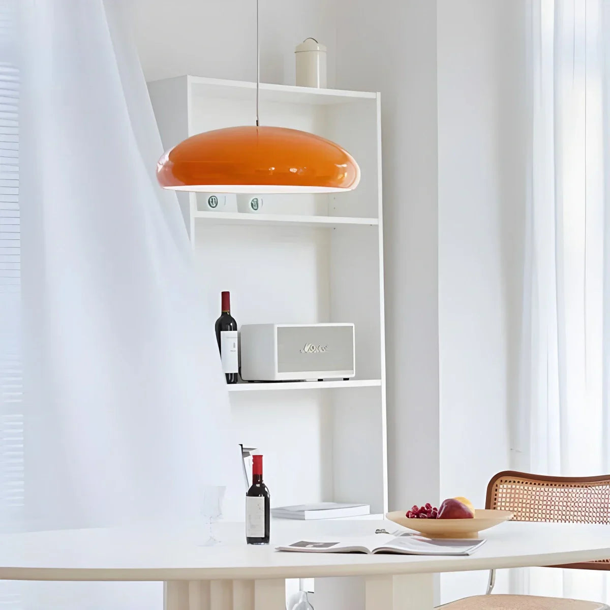 Minimalist Sleek Pendant Lamp - Contemporary Round Ceiling Light