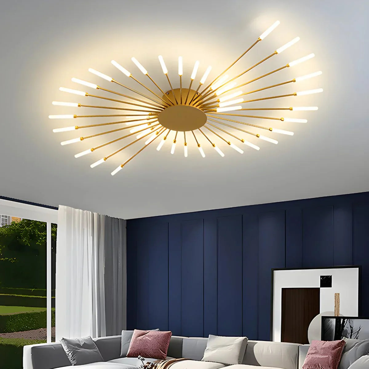 Modern LED Ceiling Lamp - Spiral Light Fixture