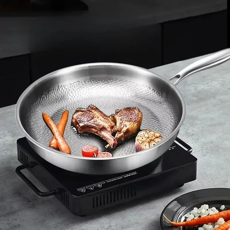 Titanium Hammered Non-Stick Frying Pan for Induction and Everyday Use