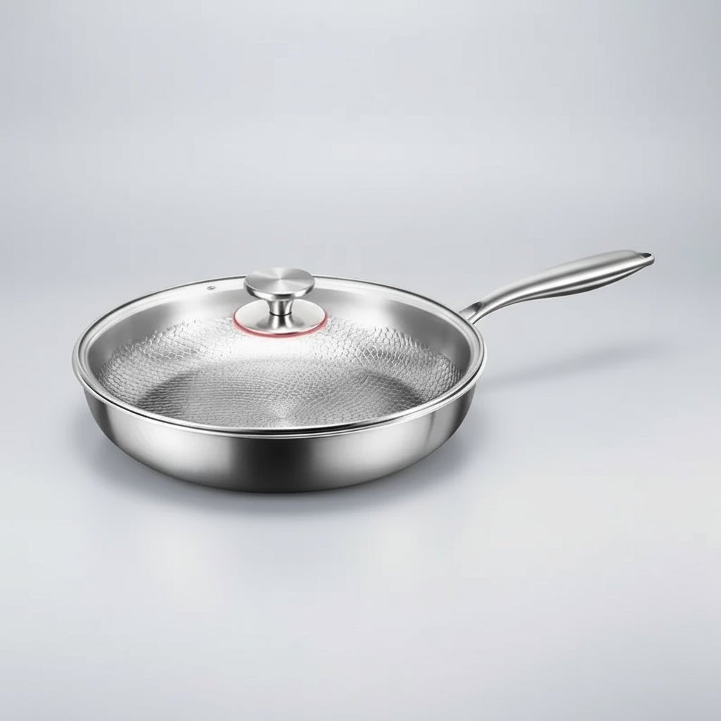 Titanium Hammered Non-Stick Frying Pan for Induction and Everyday Use