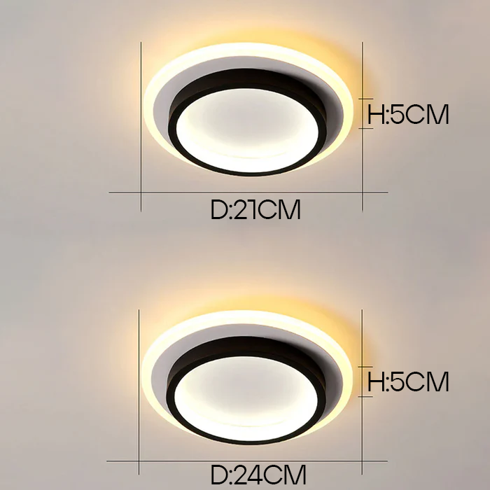 Round LED Ceiling Light - Slim Flush Mount Light