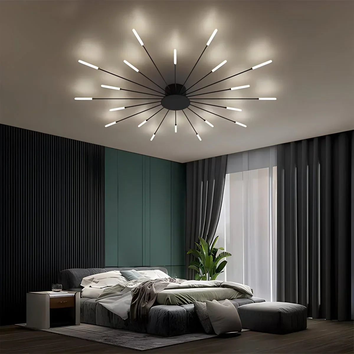 Modern LED Ceiling Lamp - Spiral Light Fixture