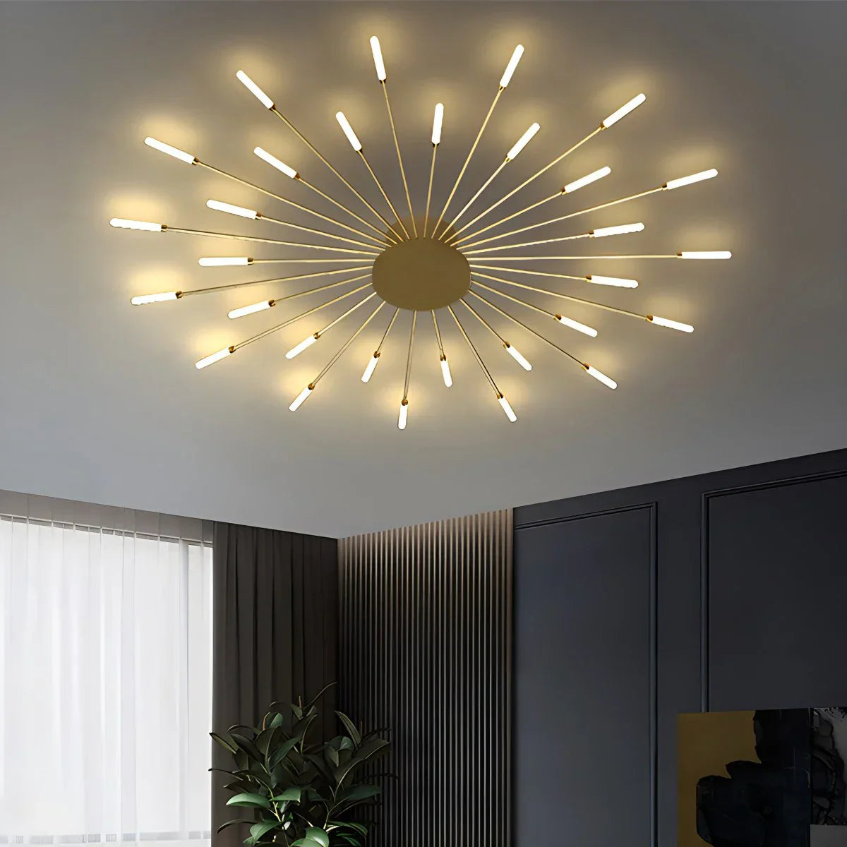 Modern LED Ceiling Lamp - Spiral Light Fixture