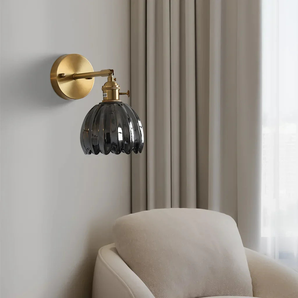 Round Glass Wall Light