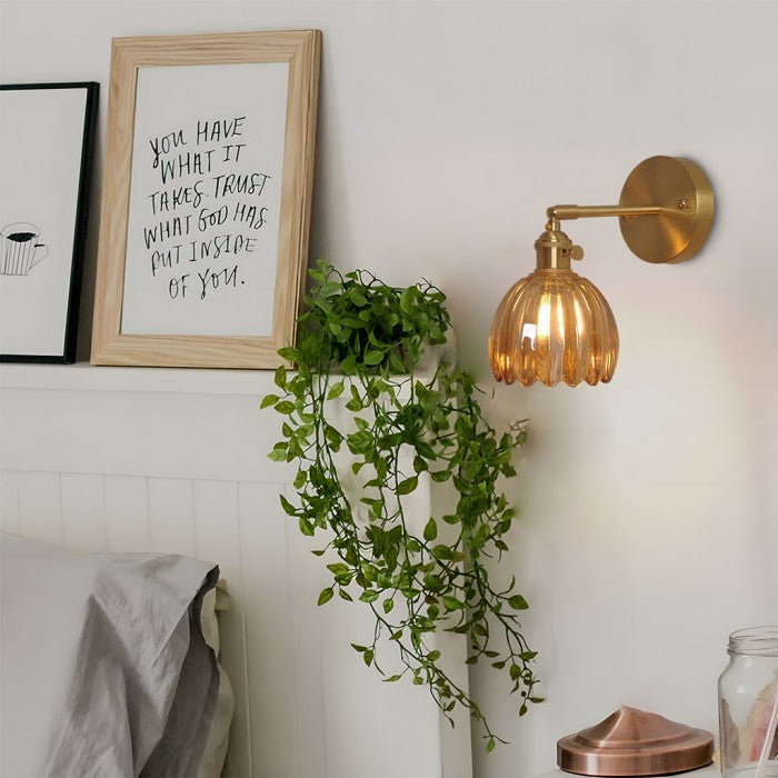 Round Glass Wall Light