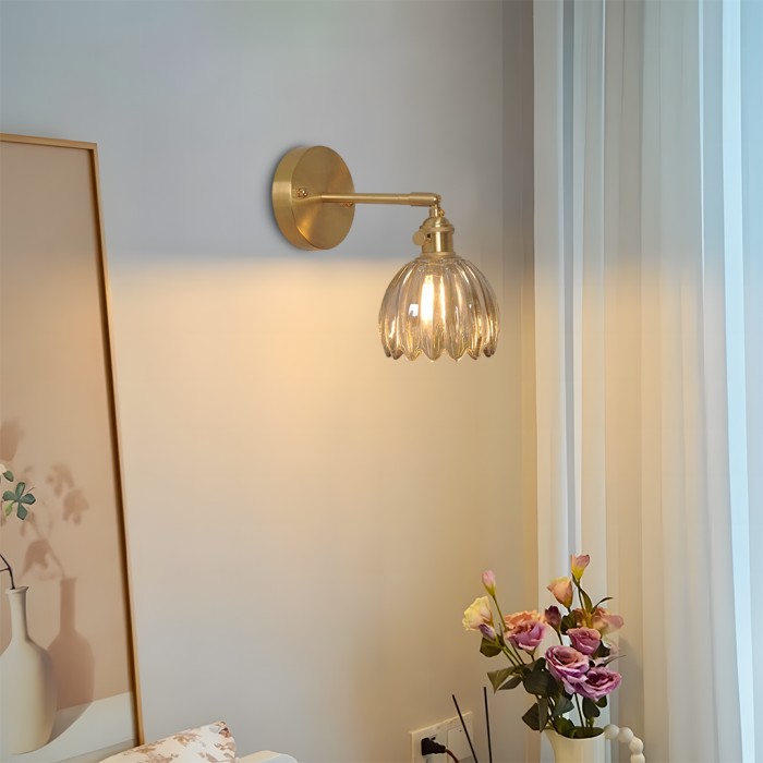 Round Glass Wall Light