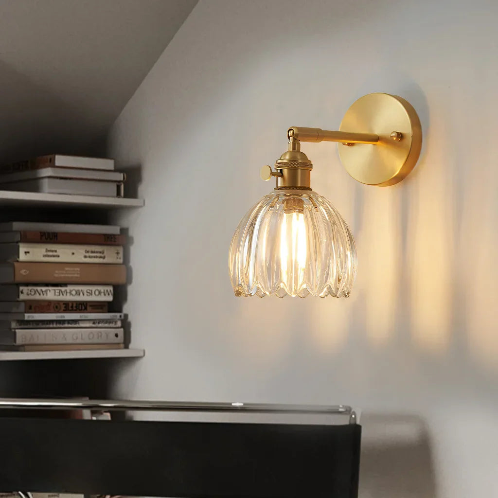 Round Glass Wall Light