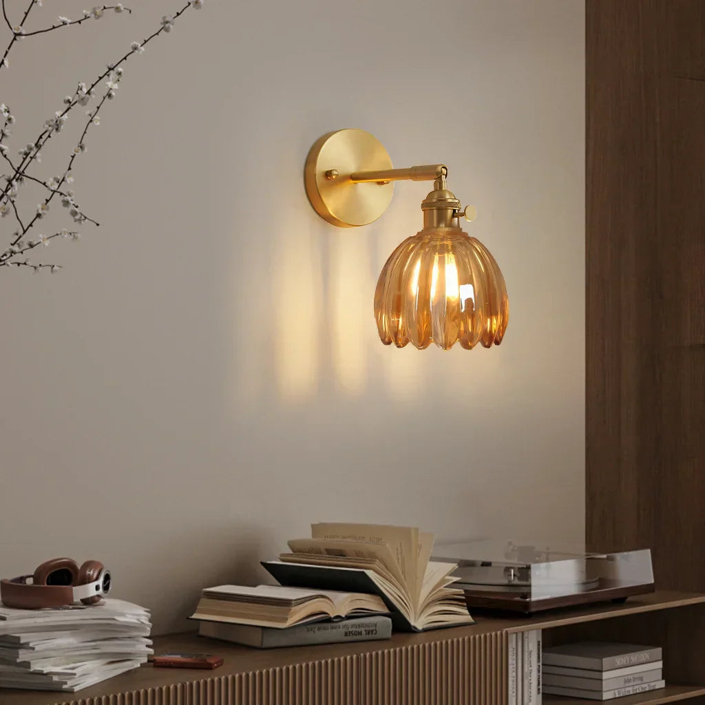 Round Glass Wall Light