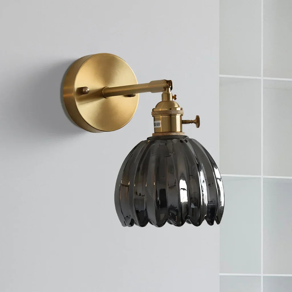 Round Glass Wall Light