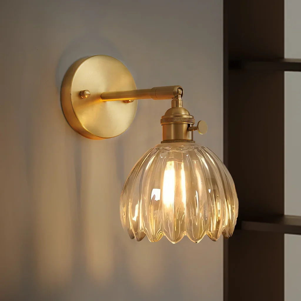 Round Glass Wall Light