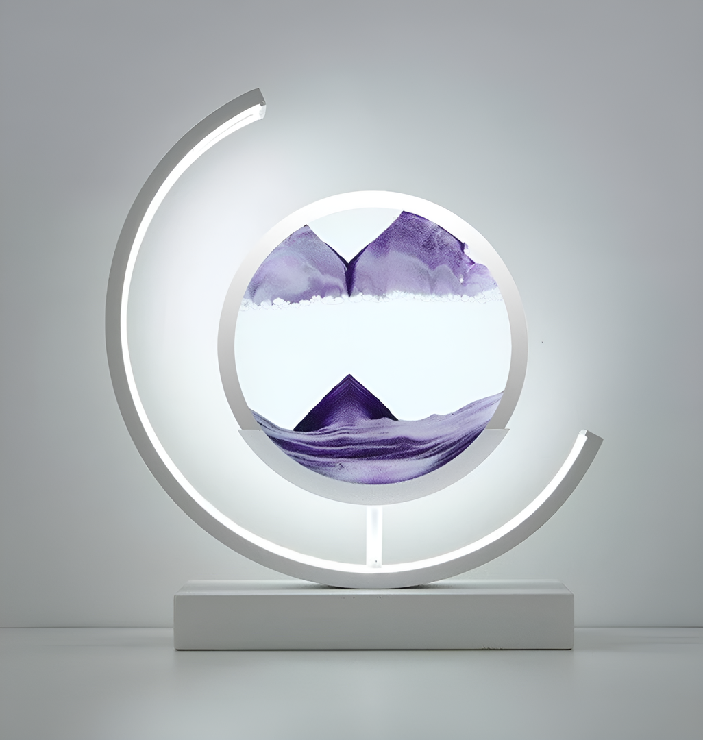 3D Quicksand LED Night Lamp with Moving Sand