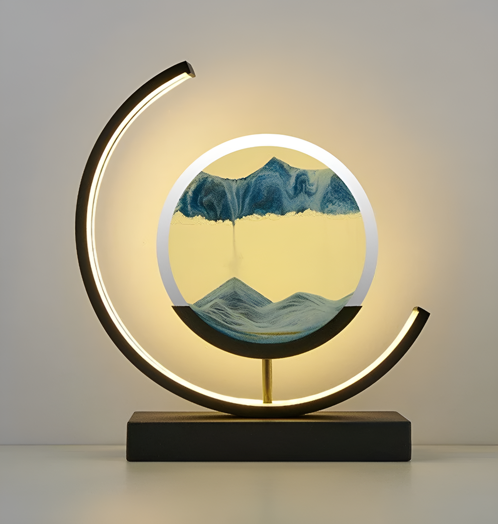 3D Quicksand LED Night Lamp with Moving Sand