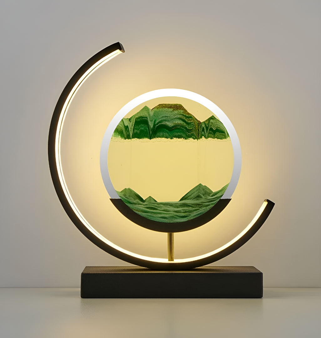 3D Quicksand LED Night Lamp with Moving Sand