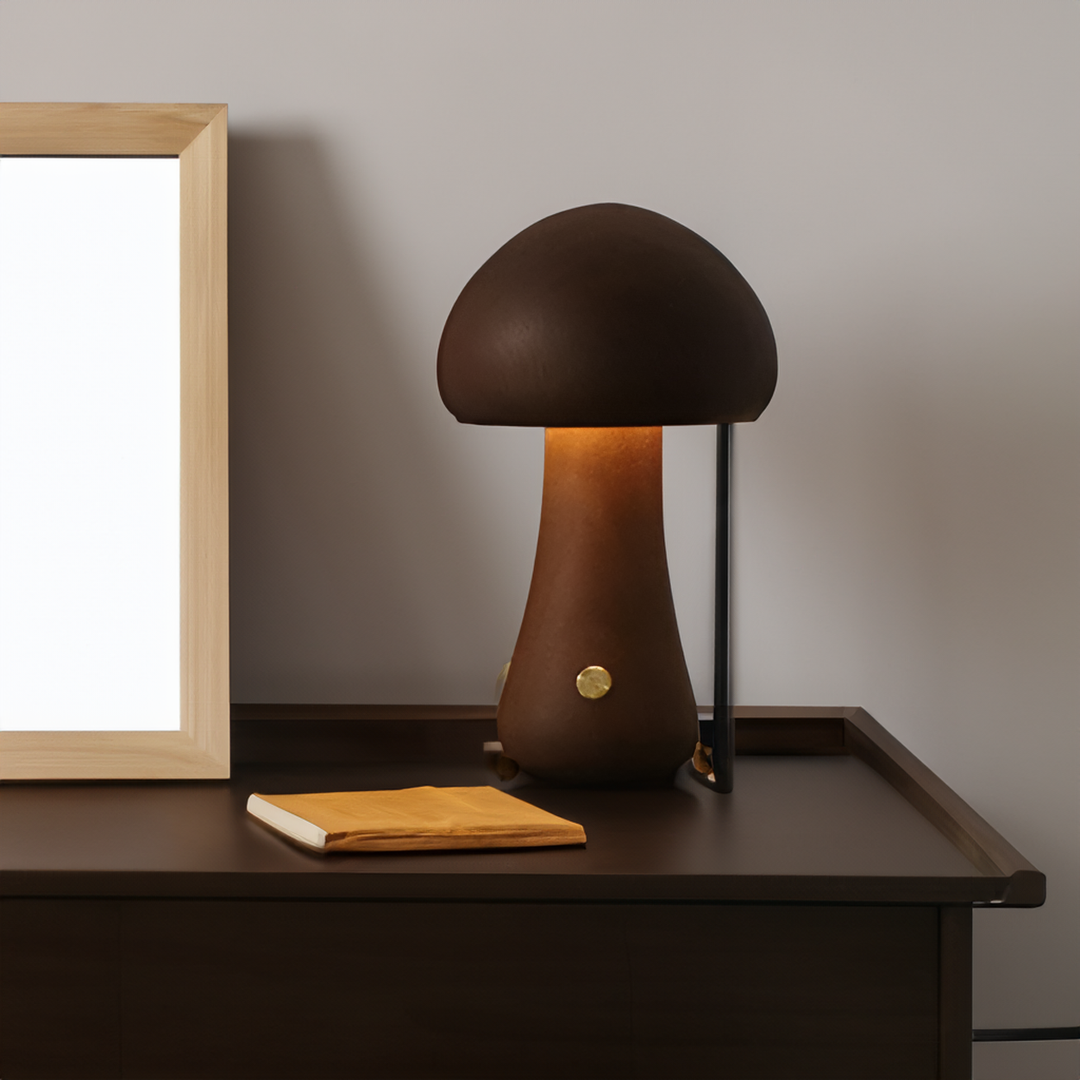 Wooden LED Table Lamp with Touch Control