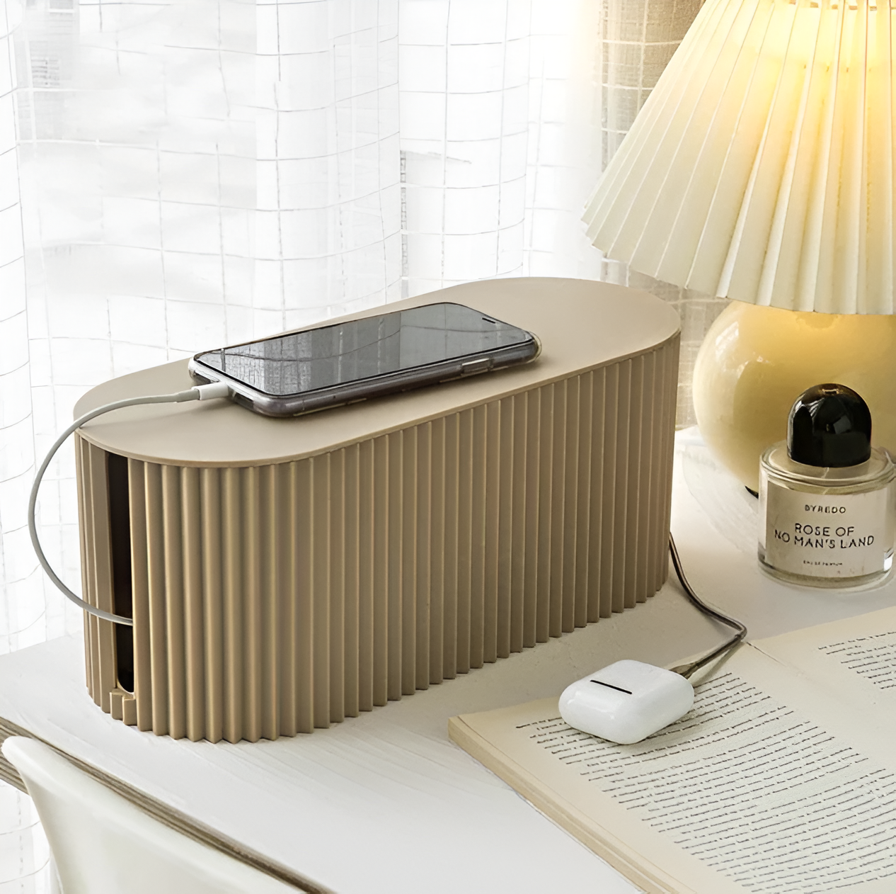 Minimalist Cable Box in Macaron Style