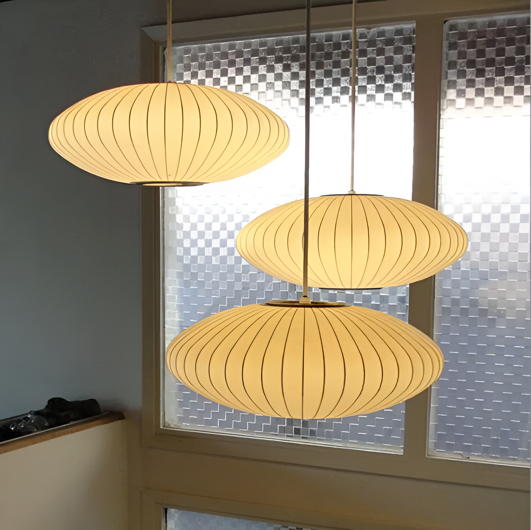 Bubble Fabric Pendant Light Modern Design