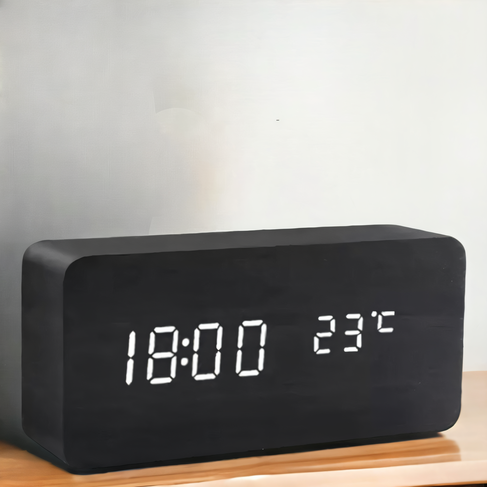 Digital LED Alarm Clock in Plastic