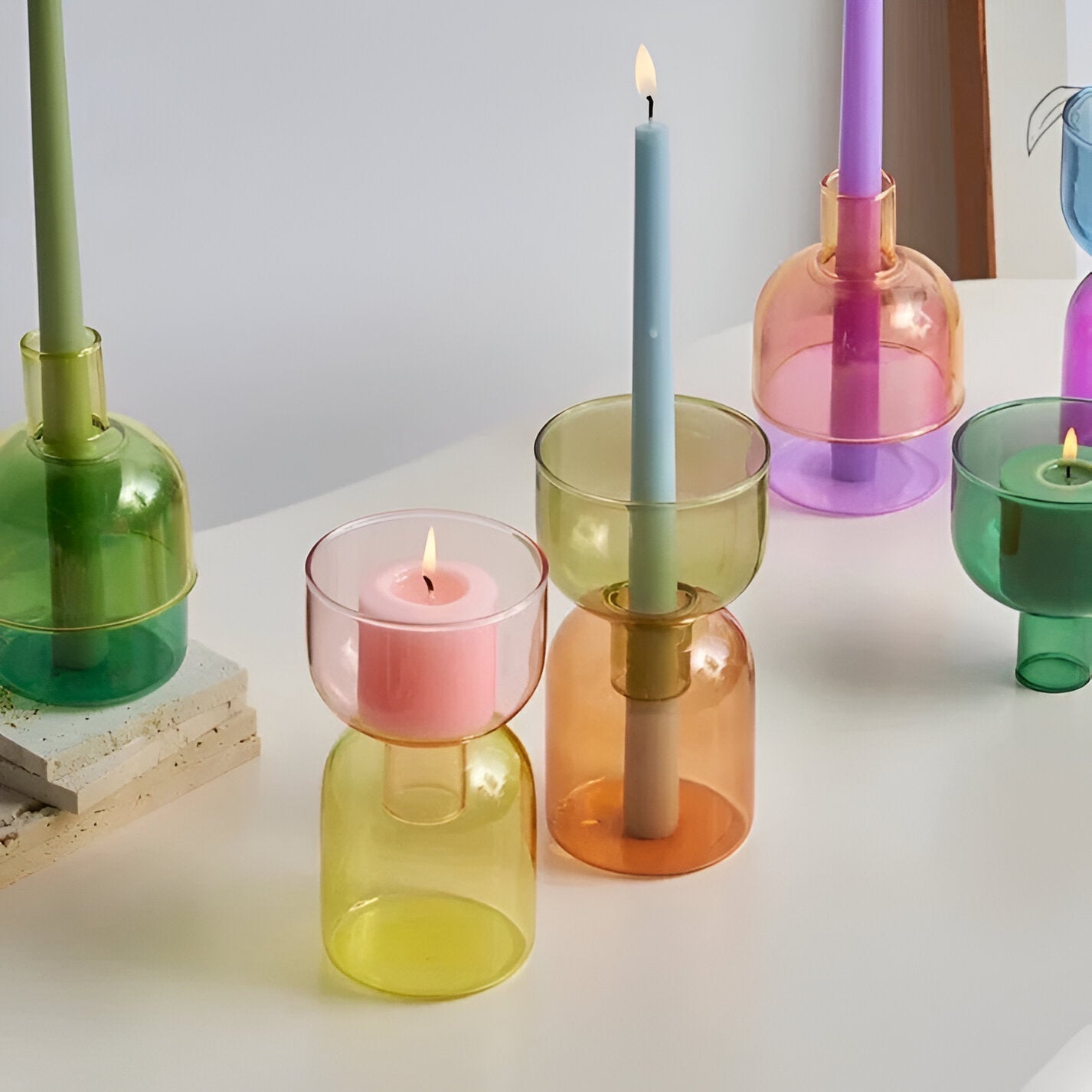 Modern Multifunctional Candle Holder in Cylindrical Shape