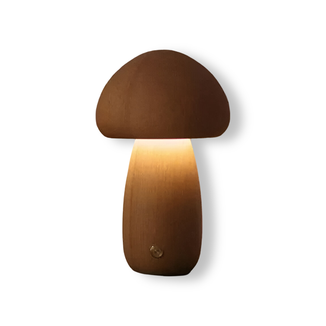Wooden LED Table Lamp with Touch Control