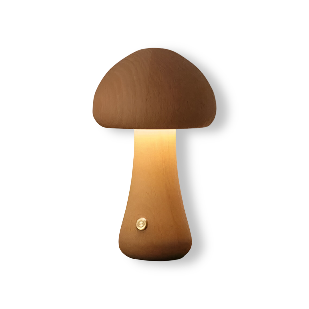 Wooden LED Table Lamp with Touch Control