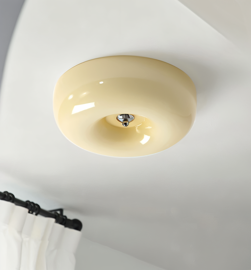 Nordic Glass Ceiling Lamp Donut Shape