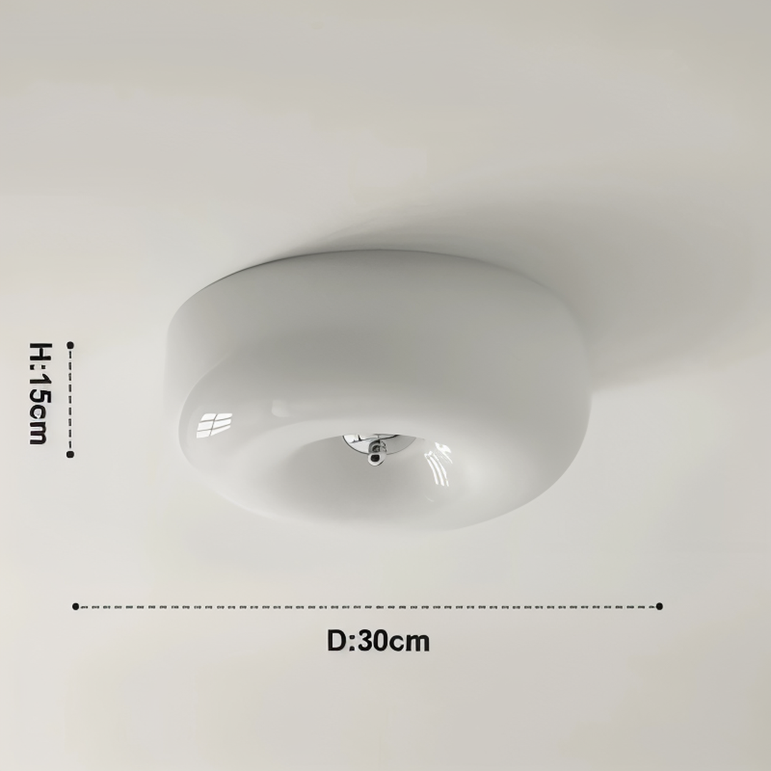 Nordic Glass Ceiling Lamp Donut Shape