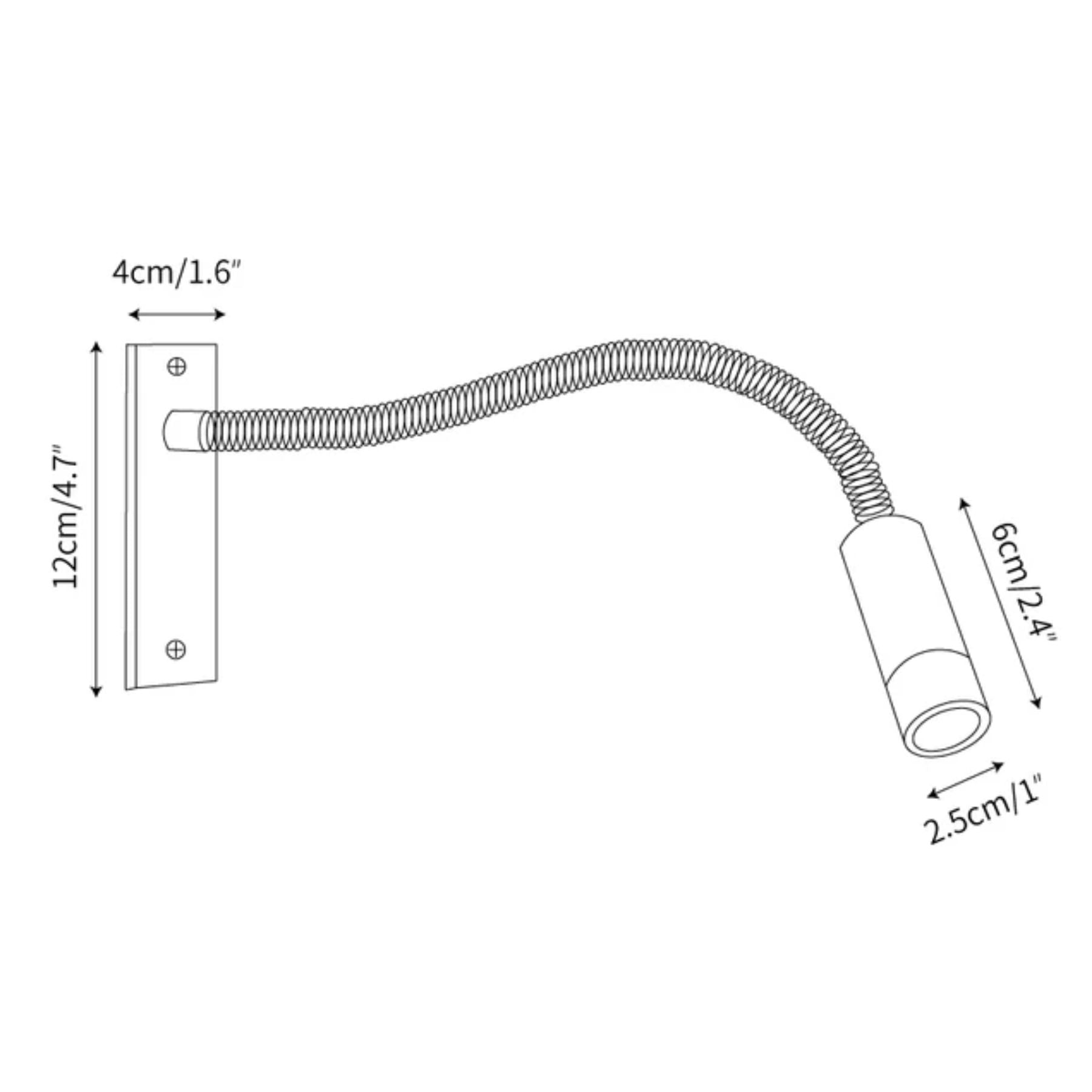 Flexible Gooseneck Wall Light