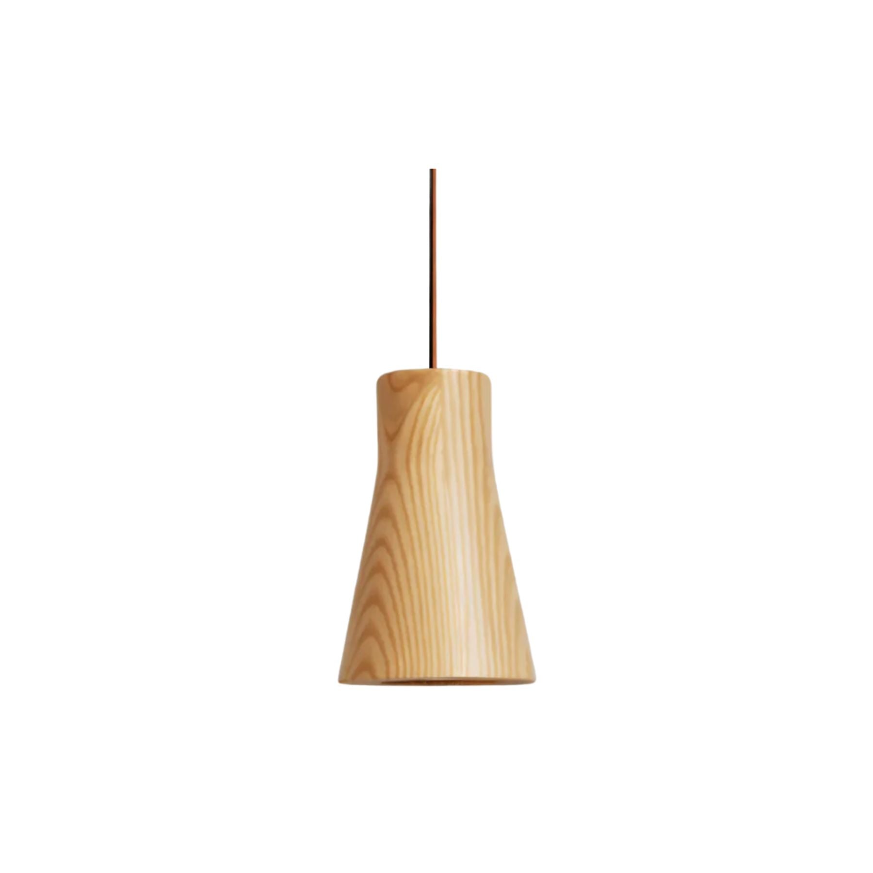 Solid Wood Cylinder Pendant Light - Minimalist Finish