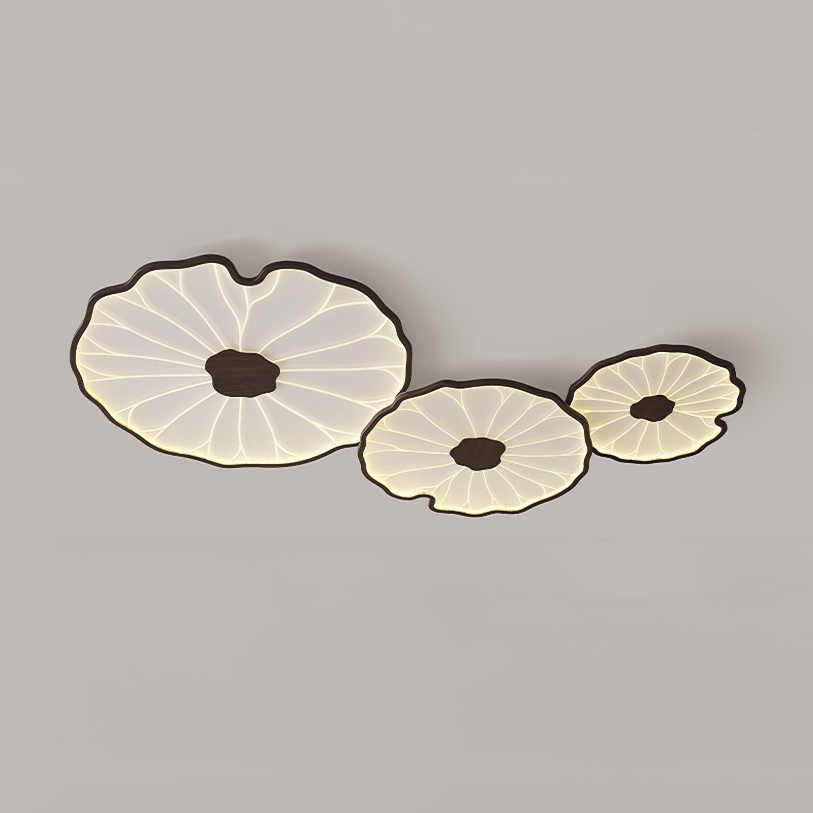 Botanical Leaf Shape Ceiling Light – Fixed Flush Mount LED Fixture