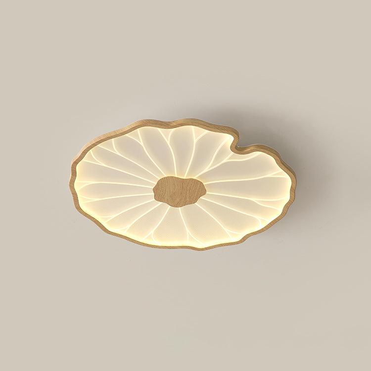 Botanical Leaf Shape Ceiling Light – Fixed Flush Mount LED Fixture