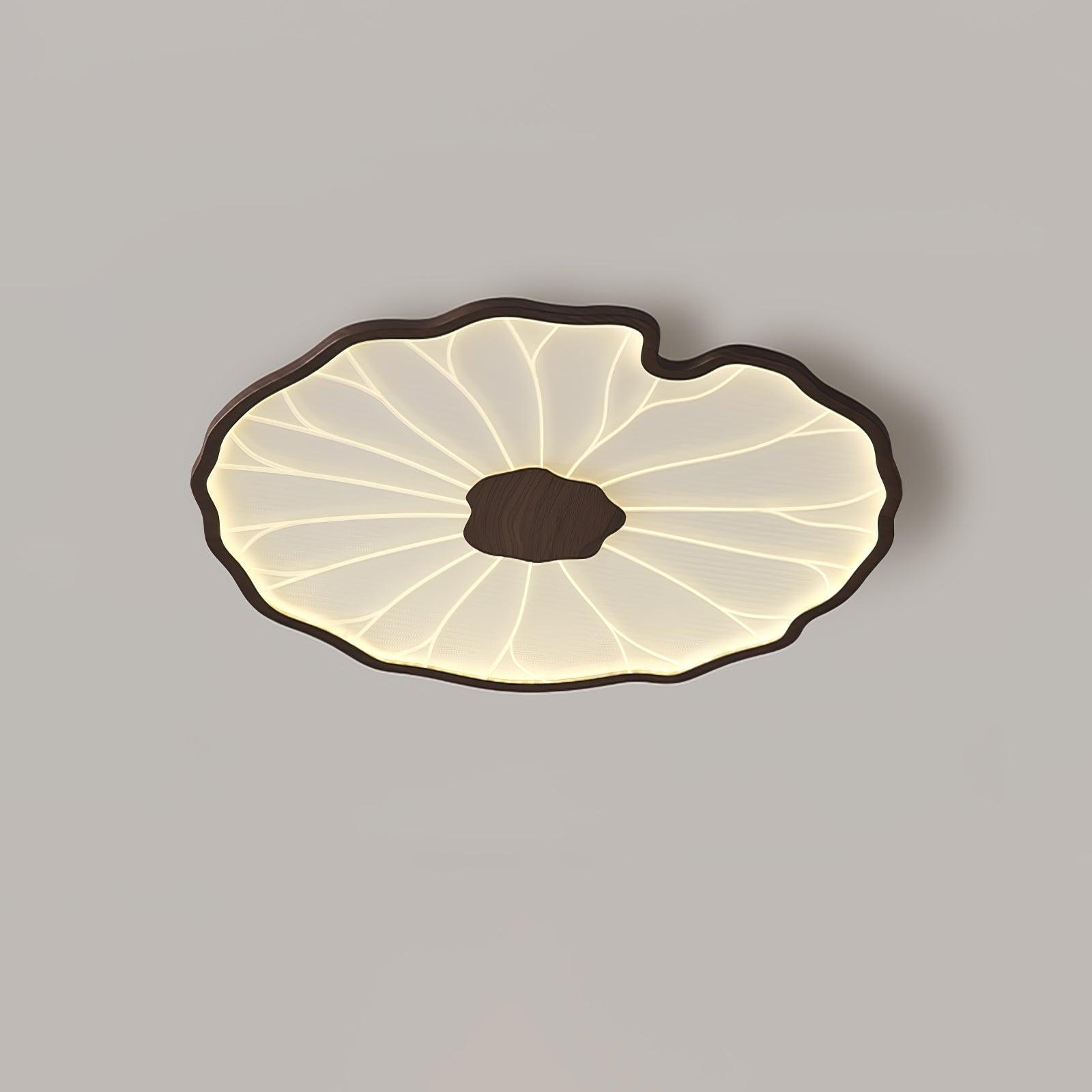 Botanical Leaf Shape Ceiling Light – Fixed Flush Mount LED Fixture