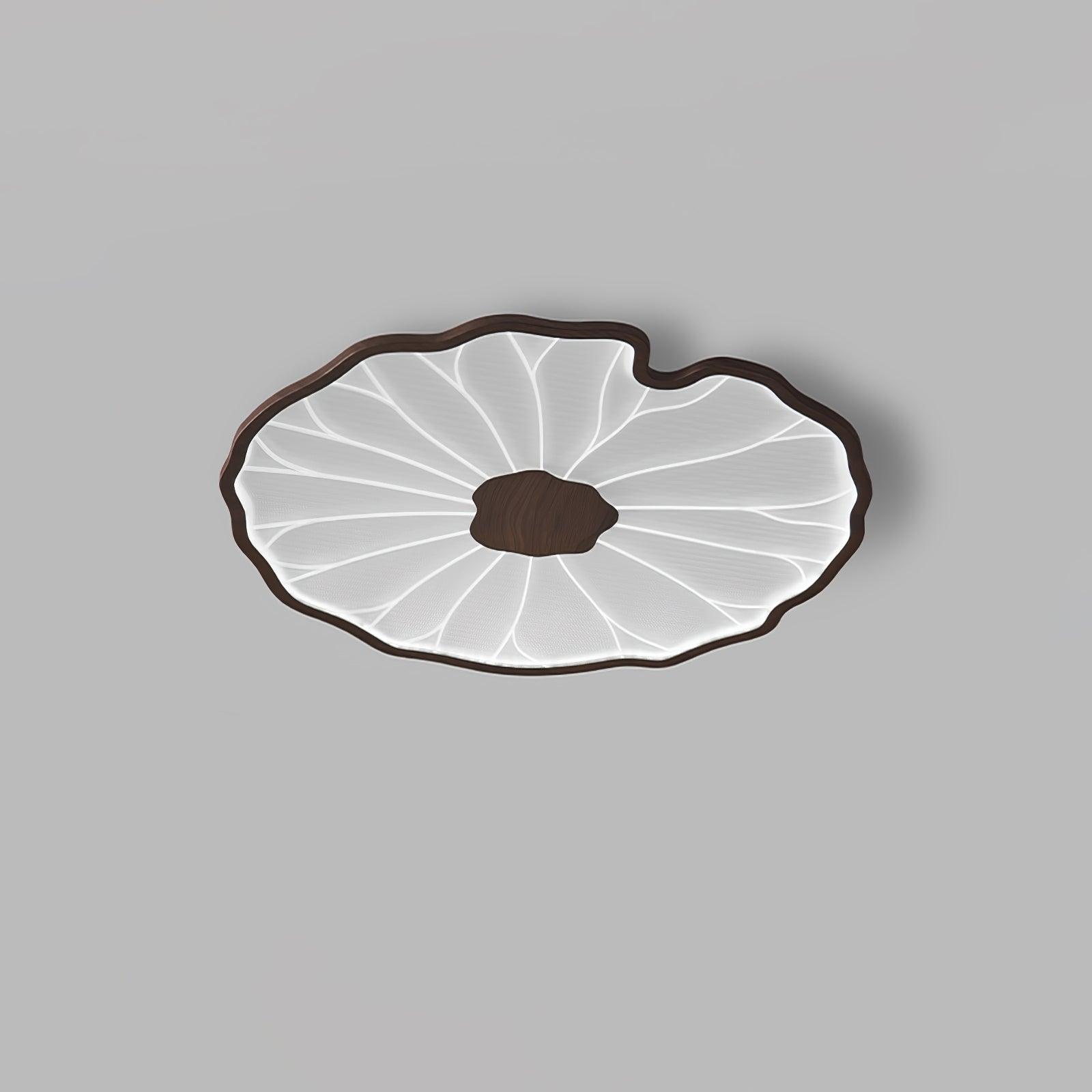 Botanical Leaf Shape Ceiling Light – Fixed Flush Mount LED Fixture