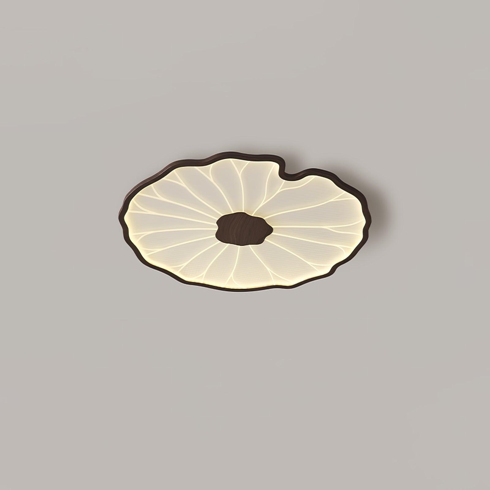 Botanical Leaf Shape Ceiling Light – Fixed Flush Mount LED Fixture