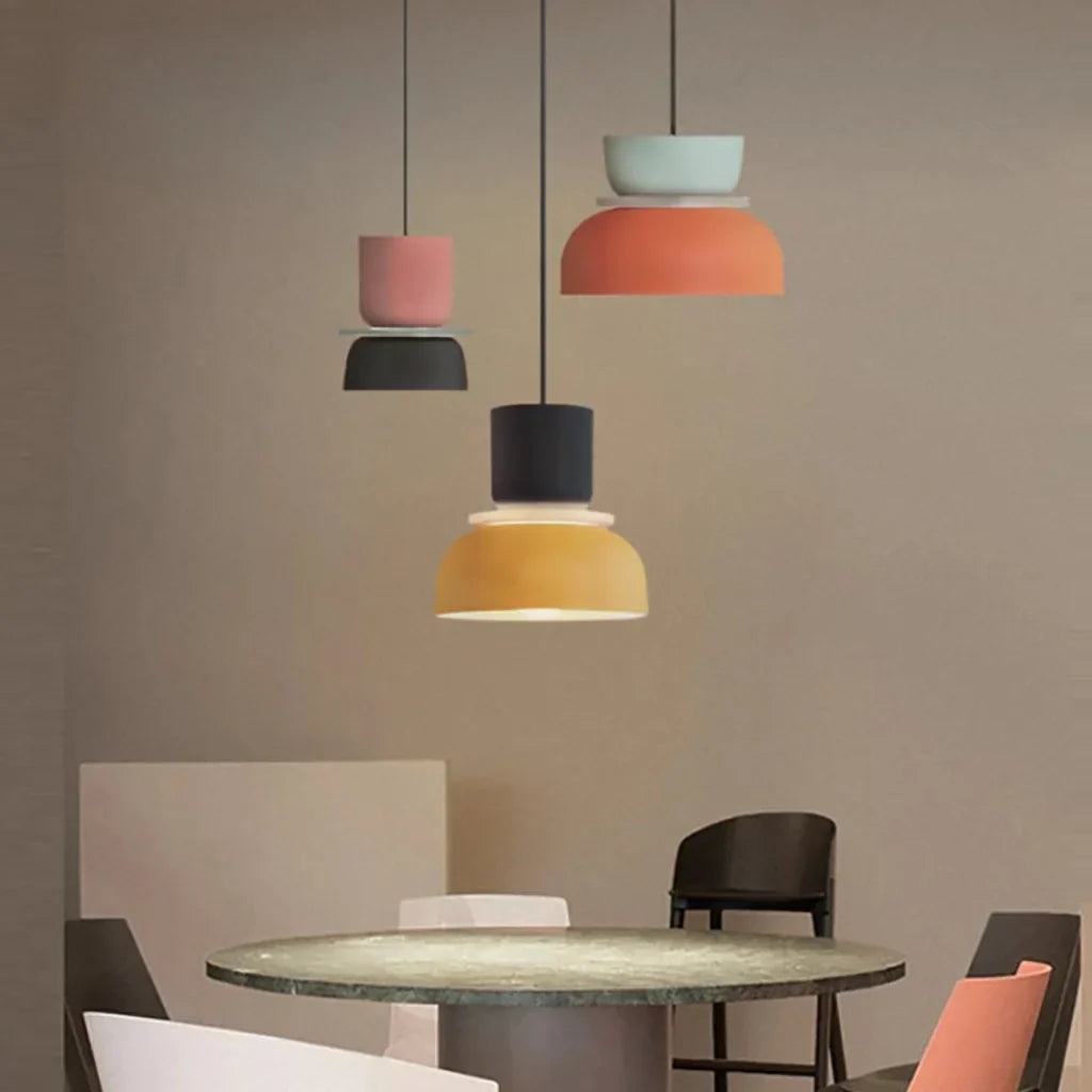 Colourfull Bowl Scandinavian Pendant Light