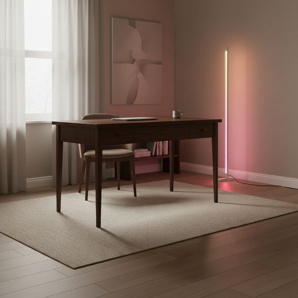 Minimalist LED Corner Floor Lamp