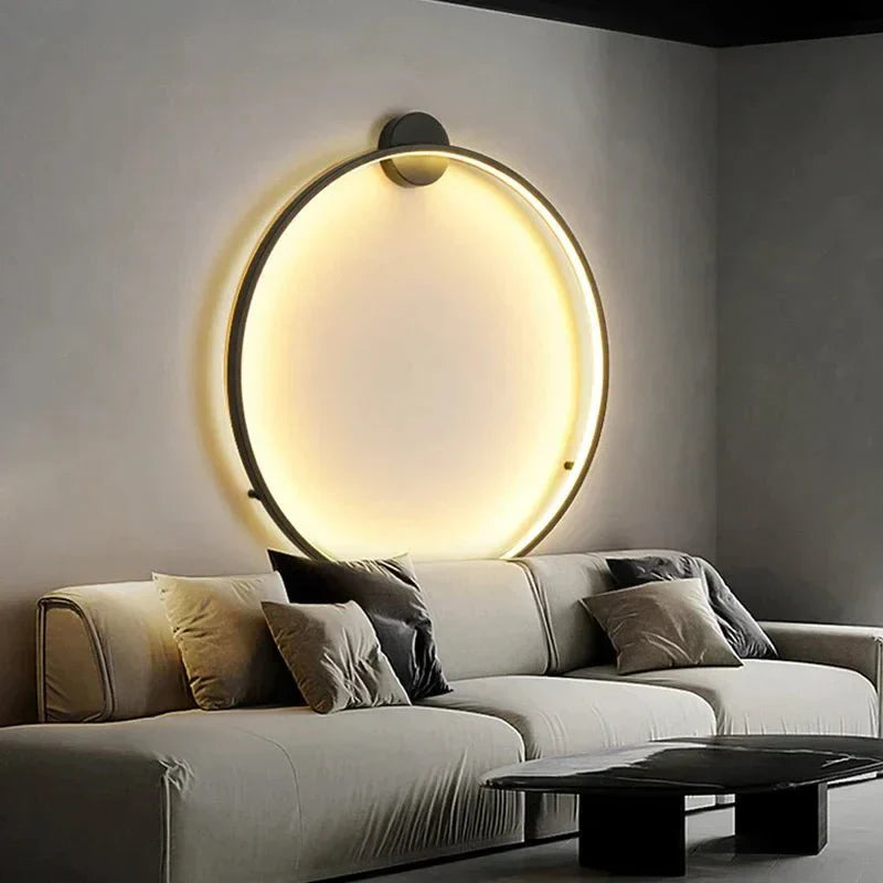 Modern Round Wall Lamp - Minimalist Circular Sconce