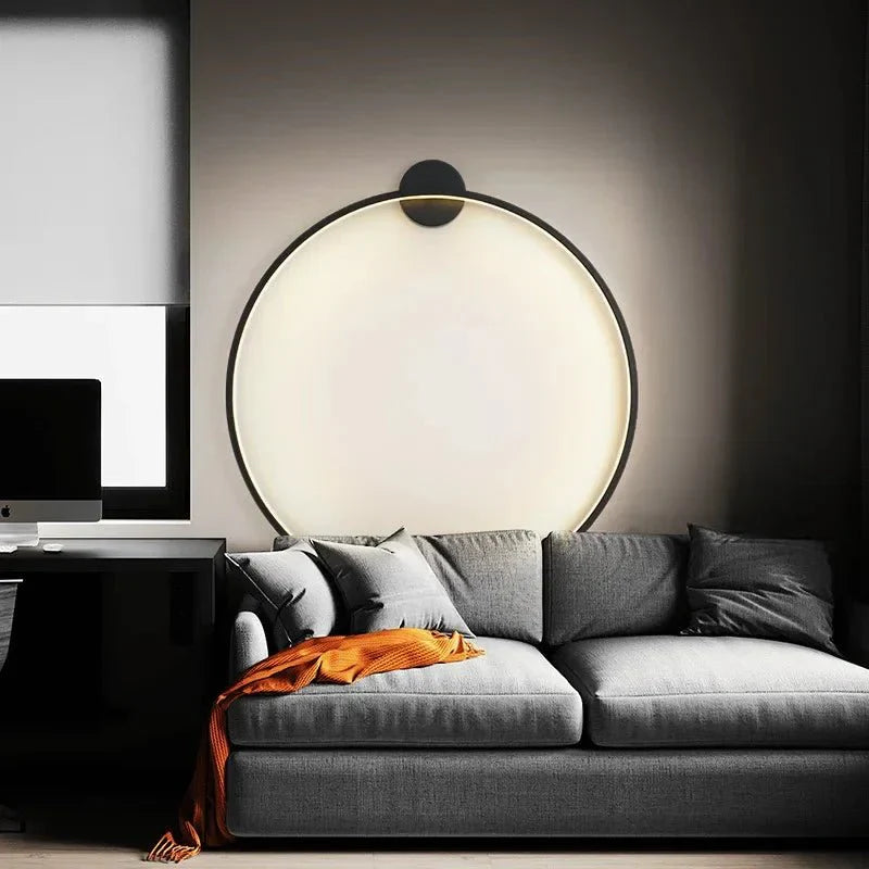 Modern Round Wall Lamp - Minimalist Circular Sconce