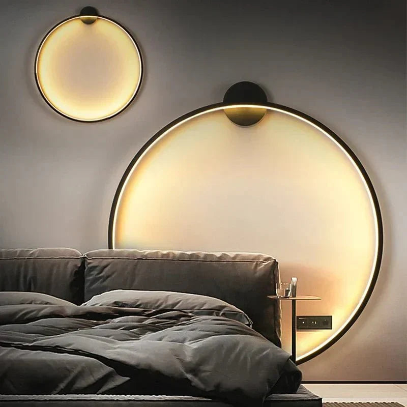 Modern Round Wall Lamp - Minimalist Circular Sconce