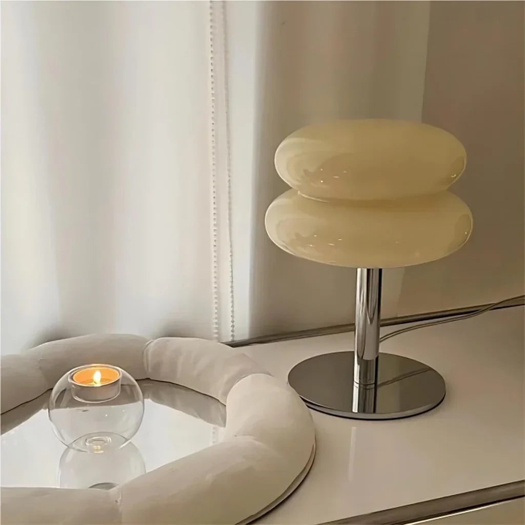 Minimalist Clear Table Lamp - Modern Mushroom Light