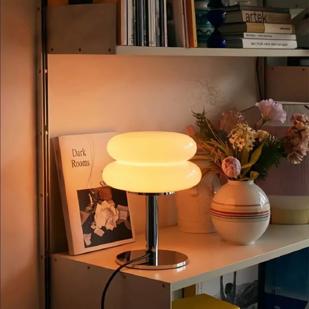 Minimalist Clear Table Lamp - Modern Mushroom Light