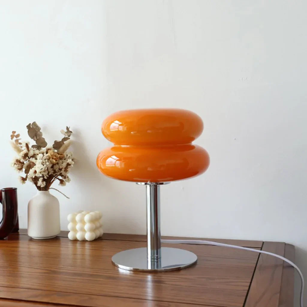 Minimalist Clear Table Lamp - Modern Mushroom Light