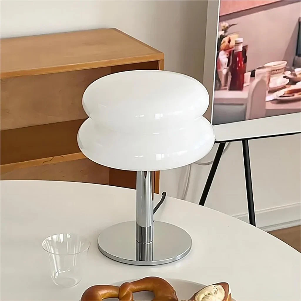 Minimalist Clear Table Lamp - Modern Mushroom Light
