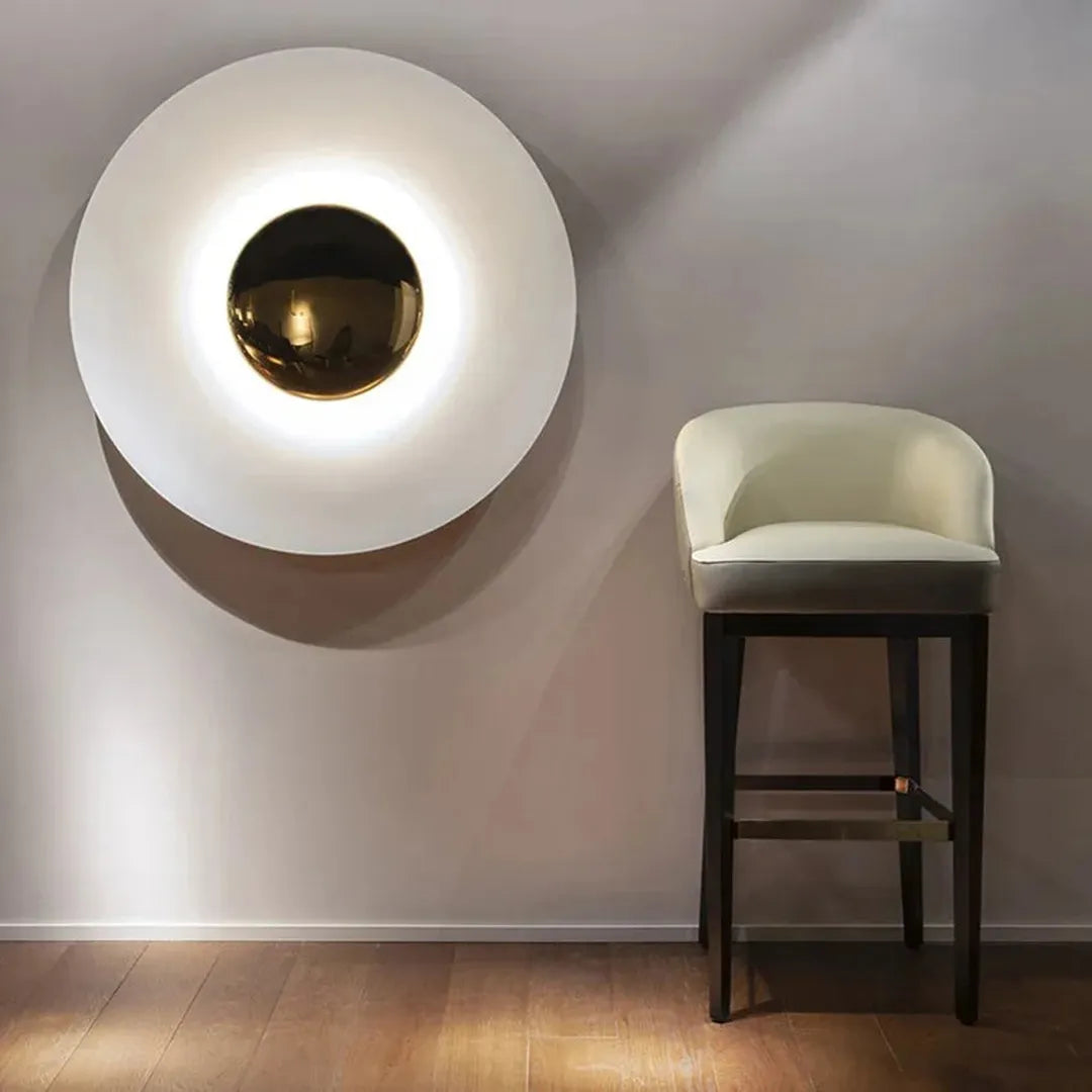 Modern Round LED Lamp Elegant Interiors