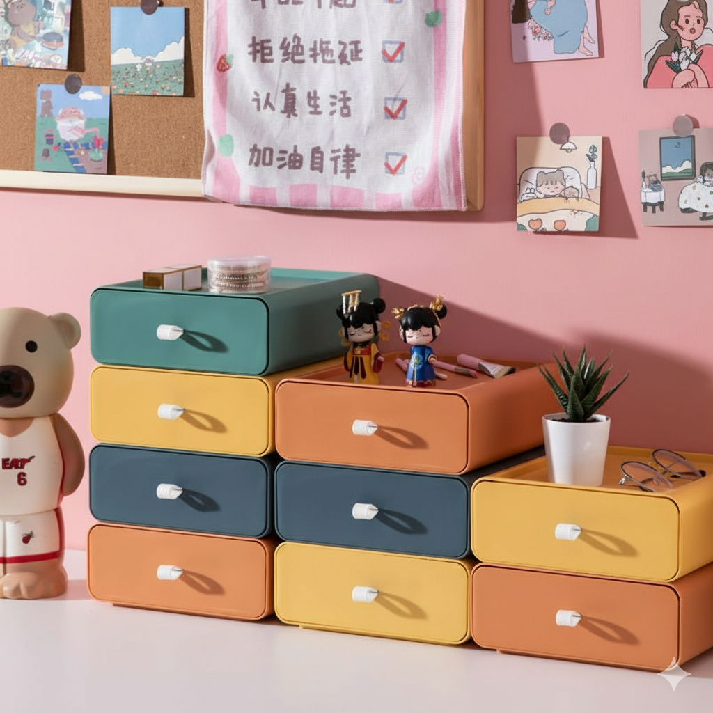 Space-Saving Stackable Storage Bin - Modular Home Organization Box